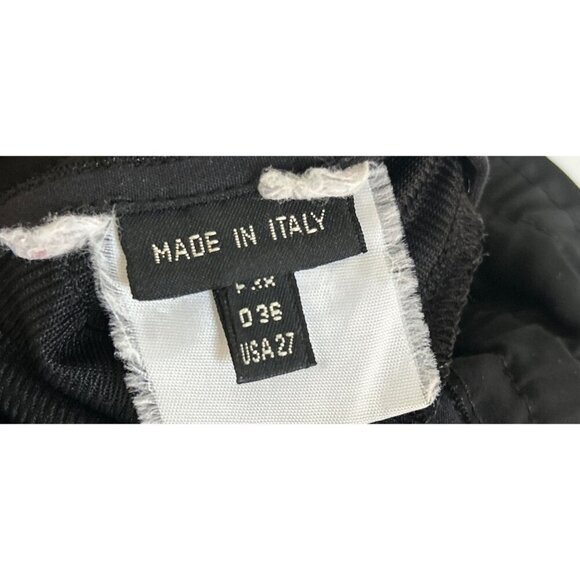 Marithé + François Girbaud Womens Drawstring Black Pants Made In Italy Size 27 - Picture 6 of 9